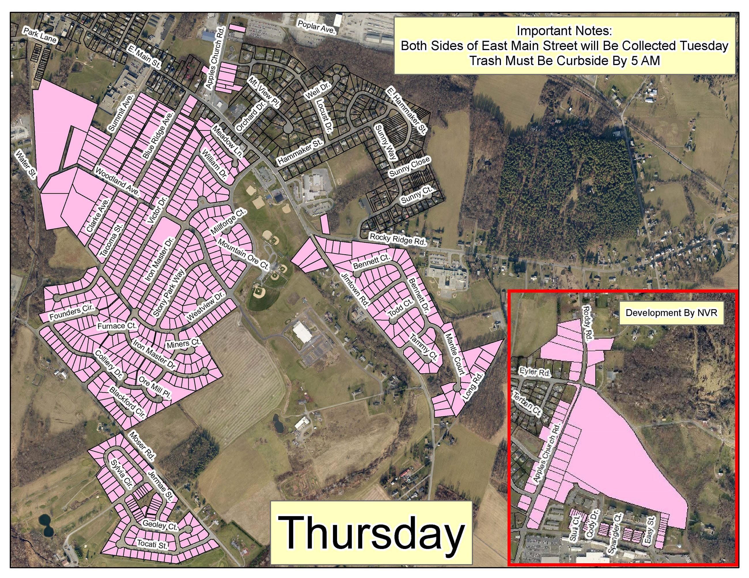 Trash Pickup Map Thursday  Final
